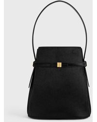 TOTEME - Belted Pony Hair Bucket Bag - Lyst