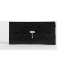 TOTEME - T-Lock Palmellato-Patent Wallet - Lyst