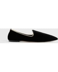 TOTEME - Velvet Venetian Slippers - Lyst