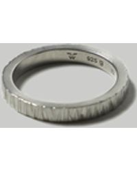 Tom Wood Structure Ring - Metallic