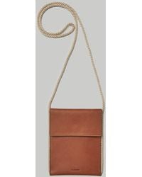 Jil Sander Cord Crossbody Bag - Brown