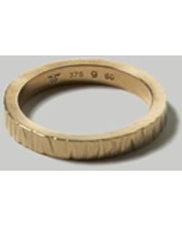 Tom Wood Structure Ring - Metallic