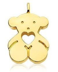 Tous - Gold Sweet Dolls Pendant Big Size. Bear Motif With Heart Hole - Lyst