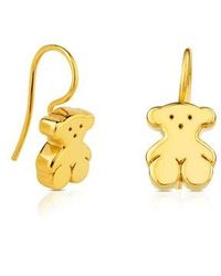 Tous - Gold Sweet Dolls Xxs Earrings Cross Motif. Stud Lock. - Lyst