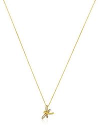 Tous Bera Necklace In Gold With Diamonds Dragon-fly Motif - Multicolor