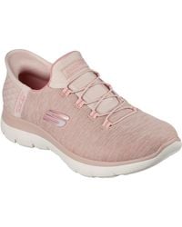 Skechers - Summits Dazzling Haze Textil Damen Rosa Sneakers - Lyst