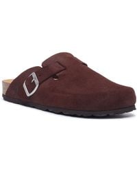 Hush Puppies - Bailey Suede Chocolate Mules - Lyst