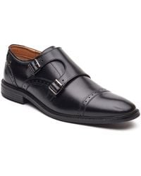 Base London - Henley Monk Leather Double Monk Shoes - Lyst
