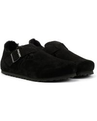 Birkenstock - London Shearling Zapatos De Mujer De Ante En - Lyst