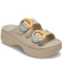 Crocs™ - Saturday Platform Buckle Eva Dulce Sandals - Lyst