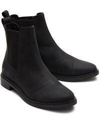 TOMS - Charlie Leather Boots - Lyst