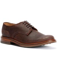 Chapman & Moore - Plain Derby Country Leather Choco Shoes - Lyst