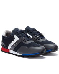 hugo boss leather trainers sale