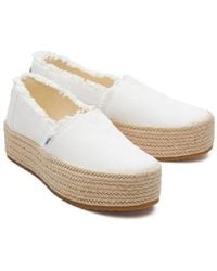 TOMS - Valencia 100% Cotton Espadrilles - Lyst