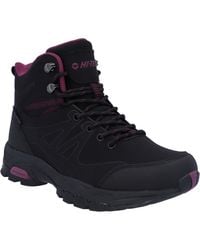 Hi-Tec - Jackdaw Mid Wp Synthetic /Burgundy Hiking Boots - Lyst