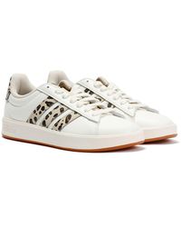 adidas - Grand Court 3.0 Cream/Leopard Trainers - Lyst