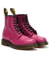 Dr. Martens Dr Marten 1460 Smooth Leather Fuchsia Boots - Pink