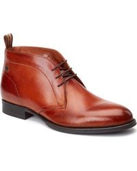 Base London - Wallis Leather Burnt Ankle Boots - Lyst