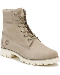 timberland 6 inch light heritage cashmere flat boots