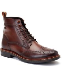 Base London - Dealer Leather Ankle Boots - Lyst