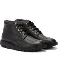 Kickers - Kick Hi Leather Ankle Boots - Lyst