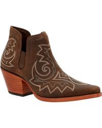 Durango - Crush Leather Coffee Boots - Lyst