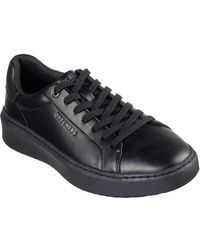 Skechers - Court Break Suit Sneaker 183175-Blk Lace Up Shoe - Lyst