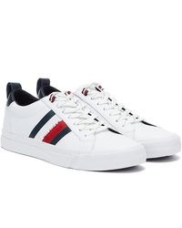 cool tommy leather trainers