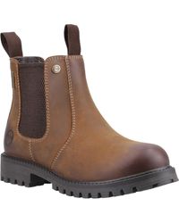 Cotswold - Aston Leather Boy's Flat Chelsea Boots - Lyst