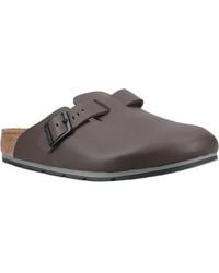 Birkenstock - Boston Pro Leather Java Narrow Fit Clogs - Lyst