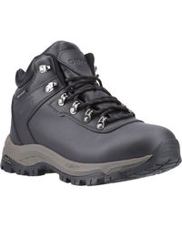 Hi-Tec - Eurotrek Lite Waterproof Faux Leather Dark Chocolate Hiking Boots - Lyst