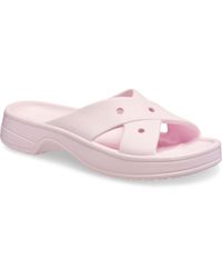 Crocs™ - Classic Cross Strap Synthetic Milk Sandals - Lyst