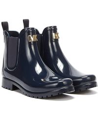 Michael Kors Sidney Navy Rain Boot - Blue