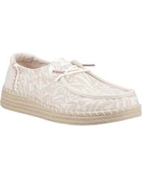 HEYDUDE - Wendy Espadrille Retro Palm Cotton Blend Espadrilles - Lyst