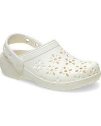 Crocs™ - Classic Floral Cut Out Clogs - Lyst