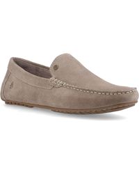 Hush Puppies - Ralph Suede Leather Taupe Loafers - Lyst