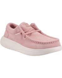 HEYDUDE - Wendy Comf Suede Leather /Whisper Moccasins Shoes - Lyst