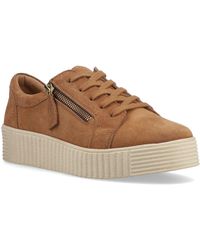 Hush Puppies - Tara Suede Leather Trainers - Lyst