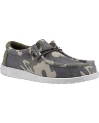 HEYDUDE - Wally Washed Camo Synthetic Camo Shoes - Lyst