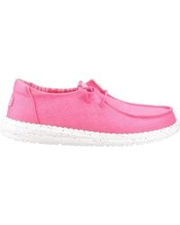 HEYDUDE - Wendy Stretch Canvas Cotton Fandango Moccasins Shoes - Lyst
