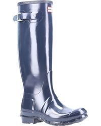 HUNTER - Gloss Original Tall Wellington Boots - Lyst