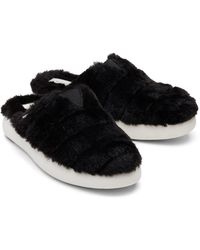TOMS - Alpargata Mallow Polyester Faux Fux Faux Fur Mules - Lyst