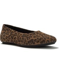Fitflop - Delicato Ballerina Suede Tan/ Flats - Lyst