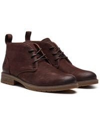 Hush Puppies - Ricky Leather Dark Ankle Boots - Lyst