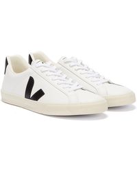 Veja - Esplar Leather Baskets Blanches - Lyst