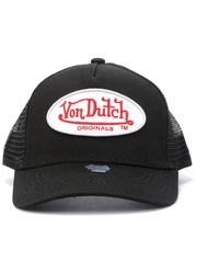 Von Dutch - Trucker Cappelli Di Cotone Neri - Lyst