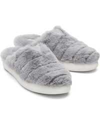 TOMS - Alpargata Mallo Polyester Faux Fux Mid Faux Fur Mules - Lyst