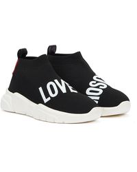 Love Moschino Socks Sneakers - Black