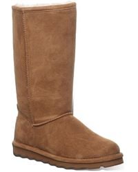 BEARPAW - Elle Tall Suede Hickory Winter Knee High Boots - Lyst