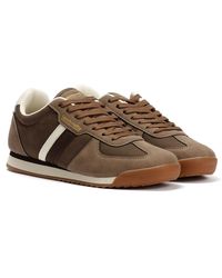 Lambretta - Diego Choc/Cream Trainers - Lyst